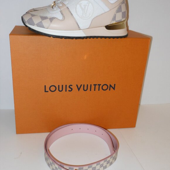 Louis Vuitton Run Away Sneakers Size 38/8 Women's Trainers Authentic W/ Box Lot - Picture 9 of 16